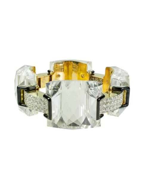 DAVID WEBB Diamond Crystal Black Palace Bracelet