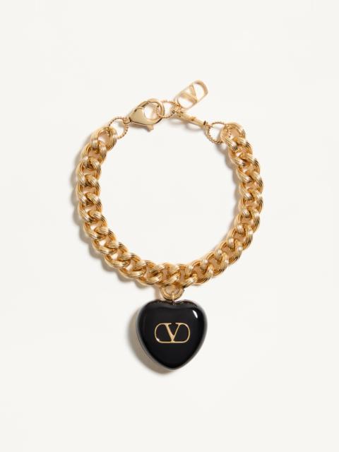 Valentino COEUR ROYAL METAL AND ENAMEL BRACELET