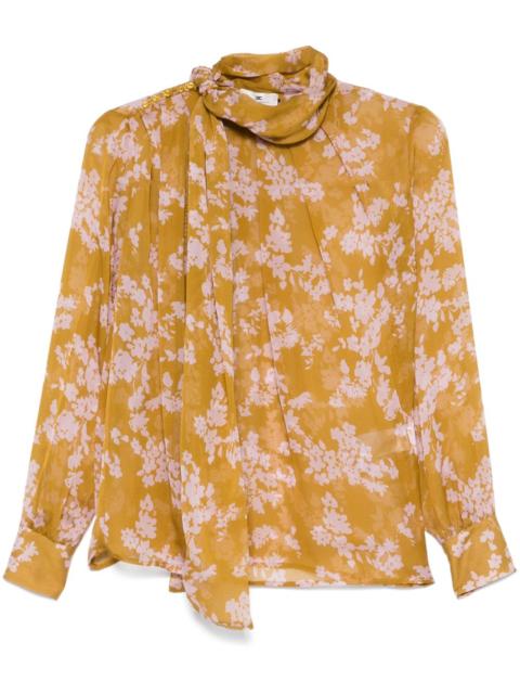 ELISABETTA FRANCHI voile printed blouse