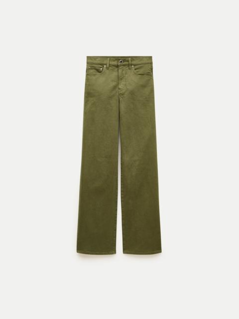 J.CREW Full-length slim-wide jean in garment dye