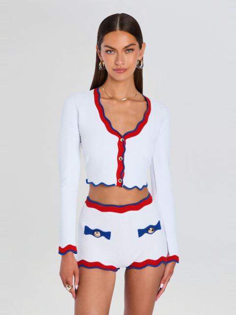 RETROFÊTE ORLAITHE RIB KNIT CARDIGAN