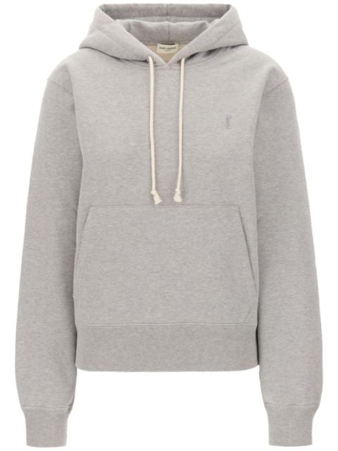 SAINT LAURENT Cassandre organic cotton hoodie