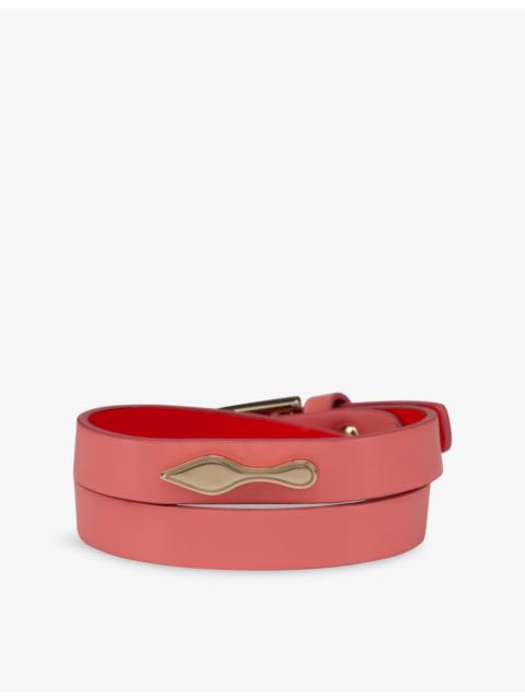 Christian Louboutin Bettina Doubled Leather Bracelet