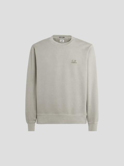 Brushed & Emerized Diagonal Fleece Logo Sweatshirt