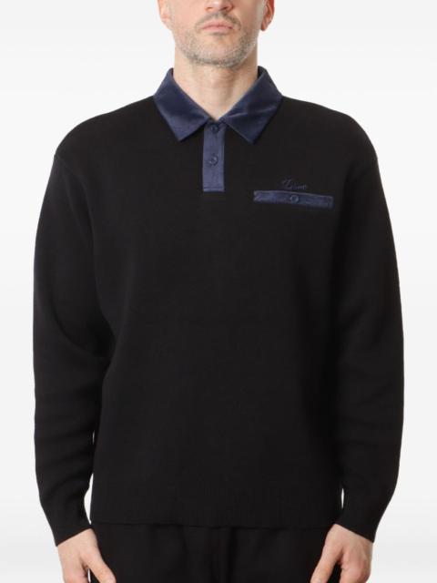 Dime long-sleeve polo shirt