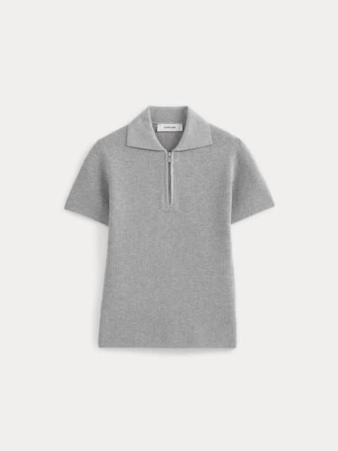 EVERLANE KNIT QUARTER-ZIP POLO