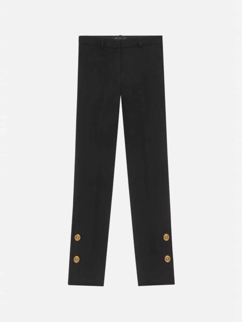 VERSACE Medusa Button Wool Trousers