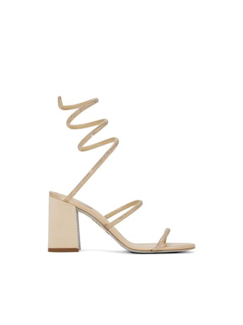 RENE CAOVILLA Cleo crystal-embellished spiral-strap sandals