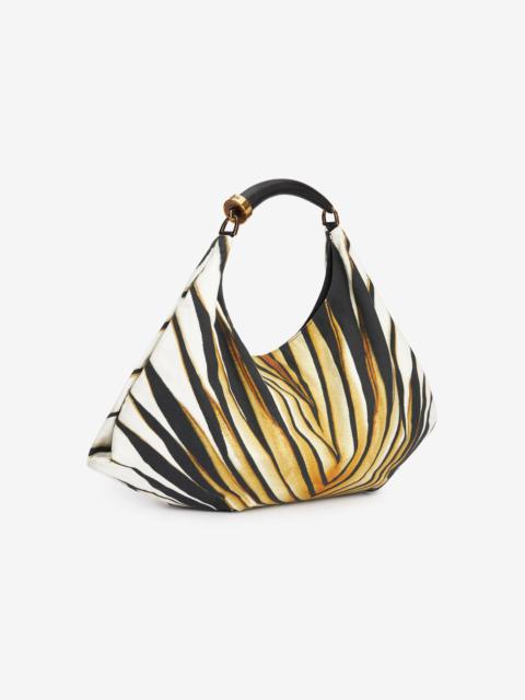 Roberto Cavalli Ray Of Gold Print Shoulder Bag
