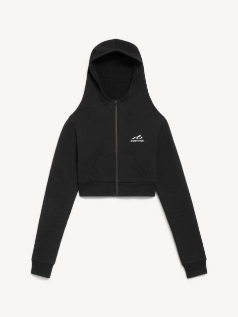 BALENCIAGA Women's Techwear Cocoon Hoodie in Black