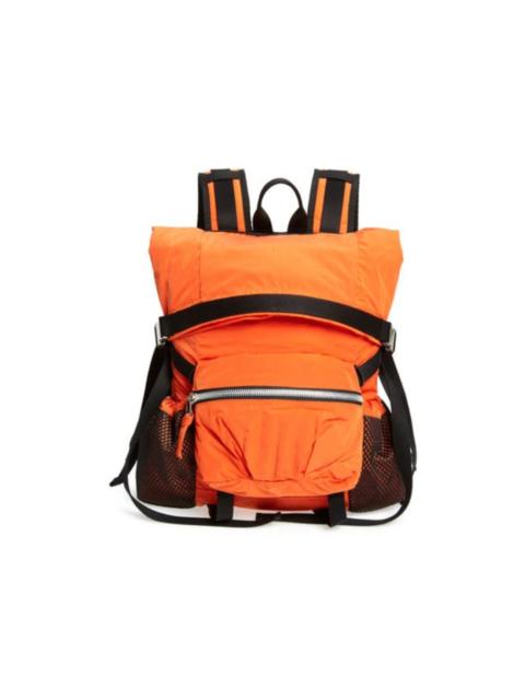 Bottega Veneta Bottega Veneta Paper Touch Nylon Mini Backpack Orange/Black