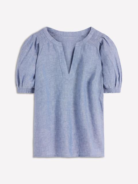 BODEN Rae Linen Top-Chambray