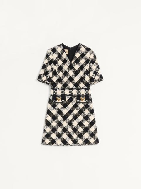Valentino DAMIER TWEED DRESS