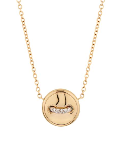 Pomellato Women's Pom Pom Dot 18K Rose Gold, Turquoise & 0.05 TCW Diamond Reversible Pendant Necklace - Rose G