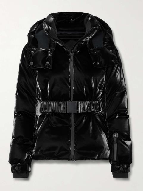 PERFECT MOMENT Candice belted quilted down ski jacket