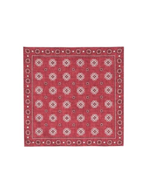 Brunello Cucinelli paisley print square pocket