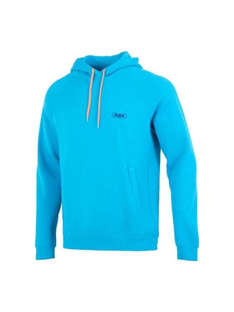 Nike Solid Color Alphabet Drawstring Hooded Long Sleeves Hoodie Men's Blue DQ6130-446