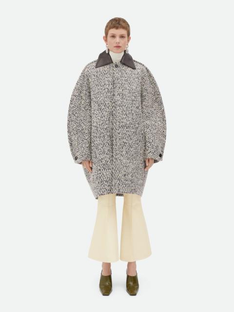 Bottega Veneta Wool Boucle Chevron Coat
