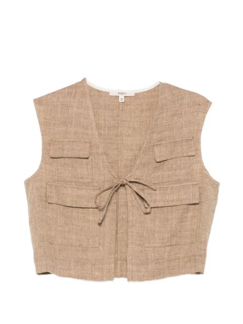 BARENA four-pocket tie vest