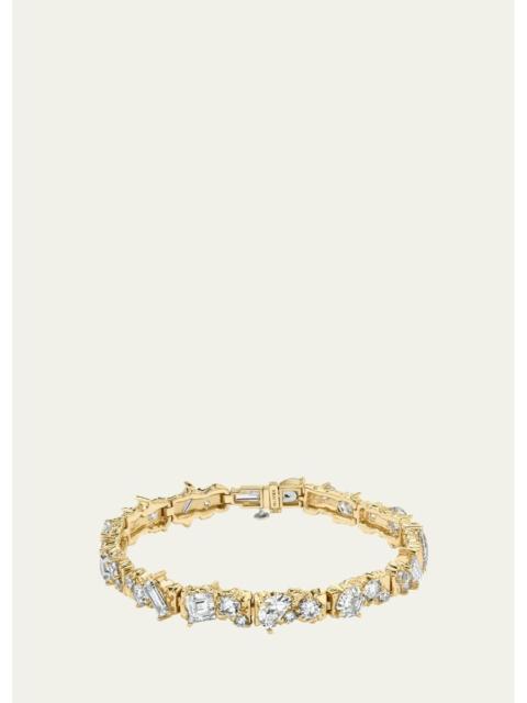 VRAI 14K Gold Unity Lab Grown Diamond Bracelet, 12.30tcw