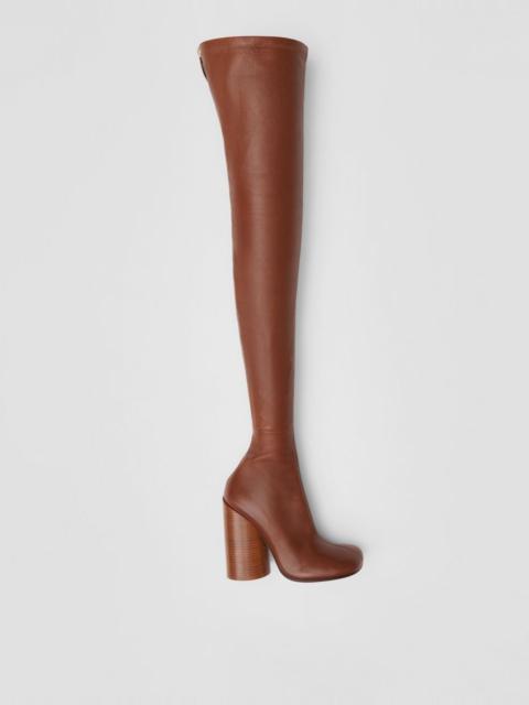 Burberry Leather Over-the-knee Sock Boots