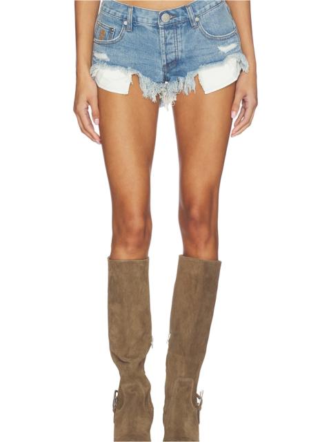 ONE TEASPOON Micro Dukes Low Waist Shorts