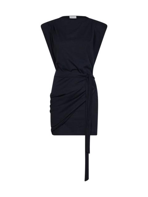 Isabel Marant Étoile Black jersey Marielle draped mini dress