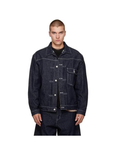 Comme des Garçons Homme Navy Reactive Denim Jacket