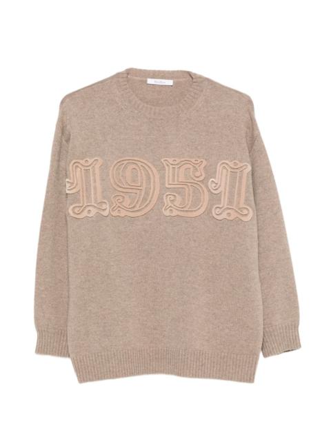 Max Mara appliqué-patch sweater