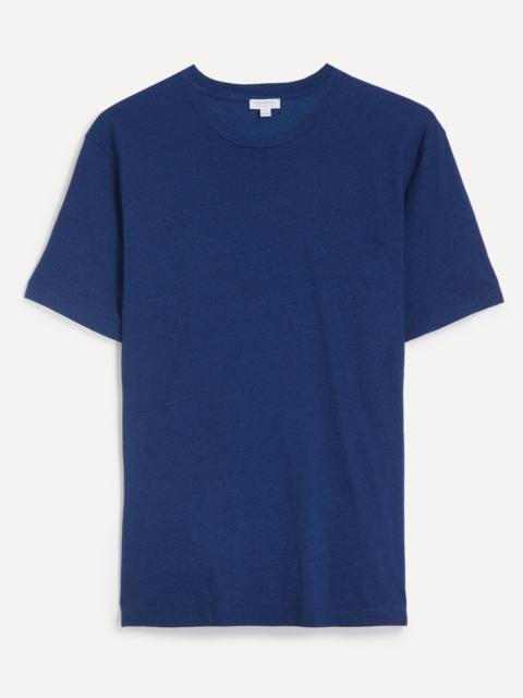 Sunspel Riviera Indigo Midweight T-Shirt