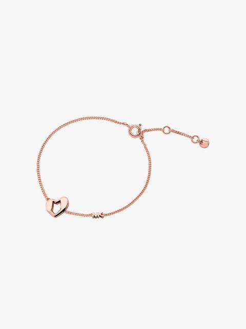 MICHAEL KORS Precious Metal-Plated Sterling Silver Heart Bracelet