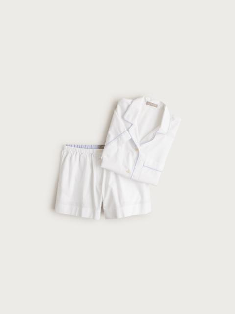 J.CREW Pajama short set in end-on-end cotton