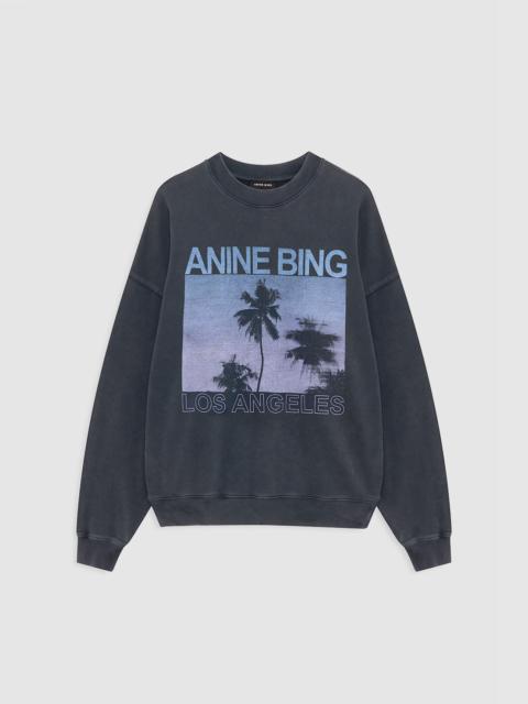 ANINE BING Miles Sweatshirt Palms - Washed Grey