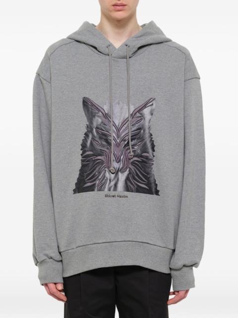 JUUN.J wolf print hoodie