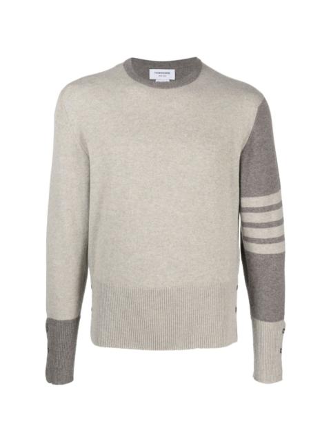 4-Bar Stripe cashmere jumper