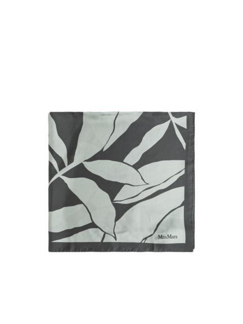 Max Mara leaf-print scarf