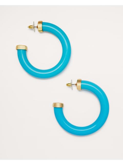 RAMY BROOK Emmy Resin Hoop Earrings | TURQUOISE