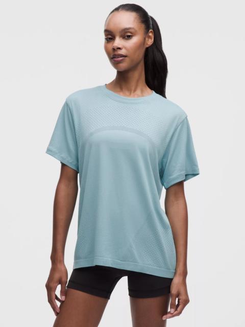 lululemon Swiftly Relaxed Short-Sleeve Shirt Hip Length *Logo