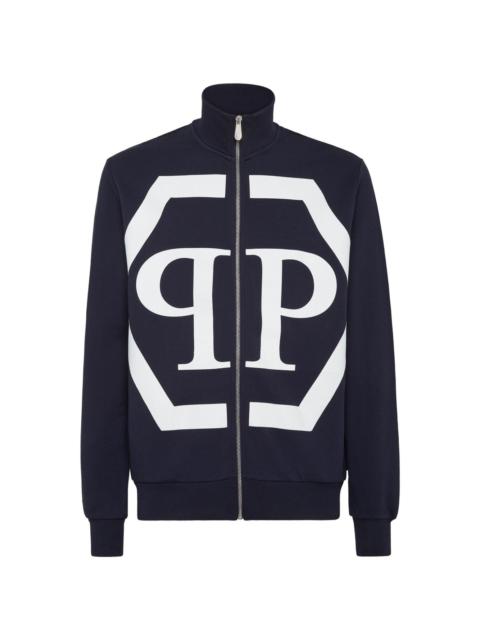 PHILIPP PLEIN Hexagon logo-print sweatshirt
