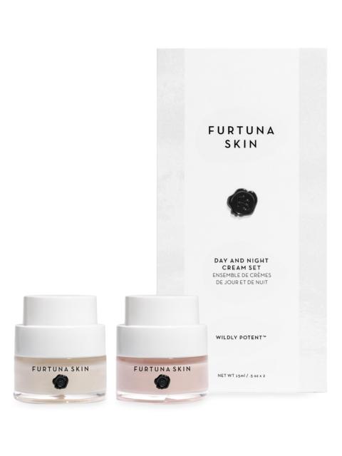 FURTUNA SKIN Women's Cuore Day & Night Renewal Cream Travel 2-Piece Set