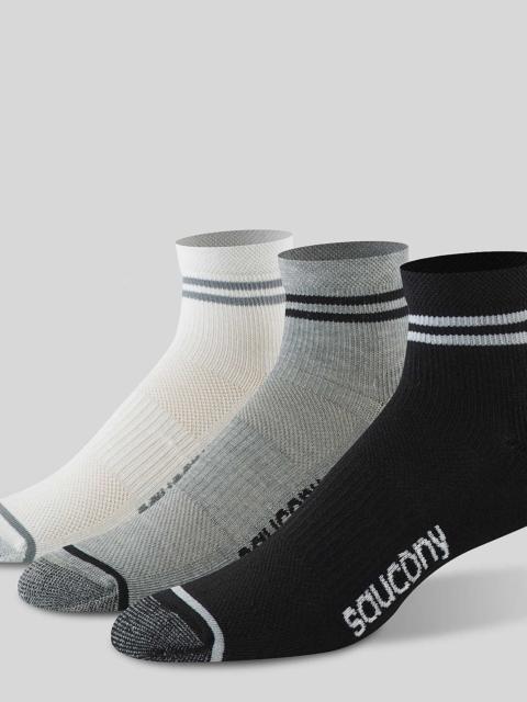 Saucony Inferno Ultralight Quarter 3-Pack Socks