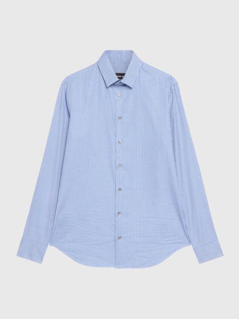 GIORGIO ARMANI Men's Gingham Sport Shirt