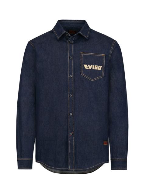 EVISU DOUBLE DAICOCK DENIM SHIRT