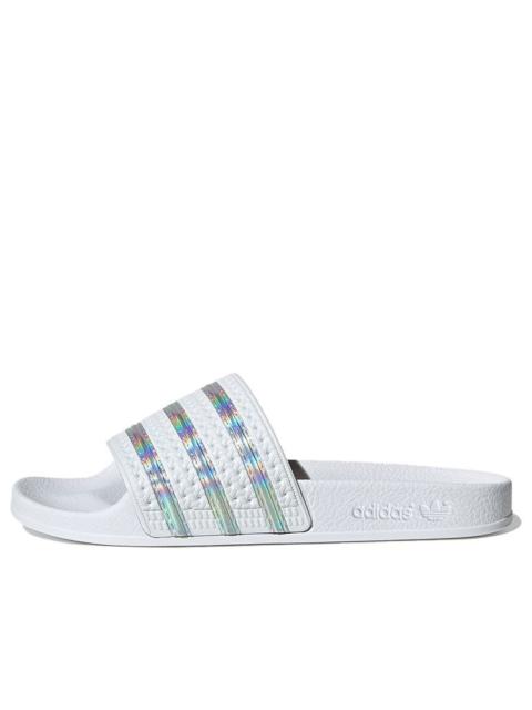 adidas (WMNS) adidas Adilette Slide 'White Iridescent' FV0041
