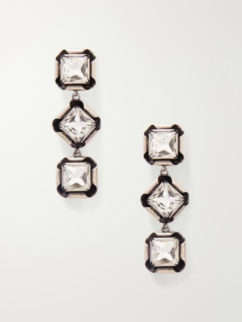 Givenchy Silver-tone Crystal Earrings