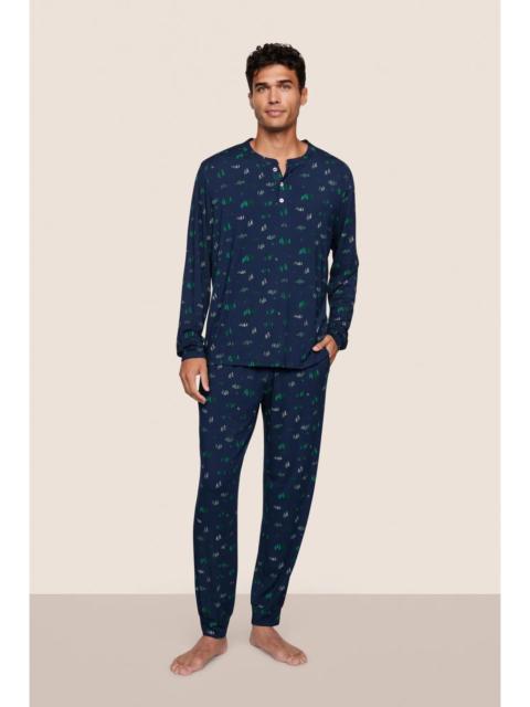 eberjey Henry Printed TENCEL™ Modal Long PJ Set