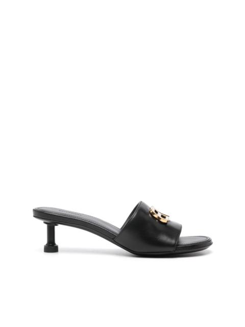 BALENCIAGA Groupie 50mm logo-plaque mules
