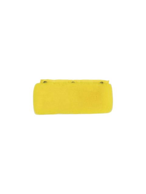 Off-White Fur Handle Cover Top Handle Bag 'Yellow'