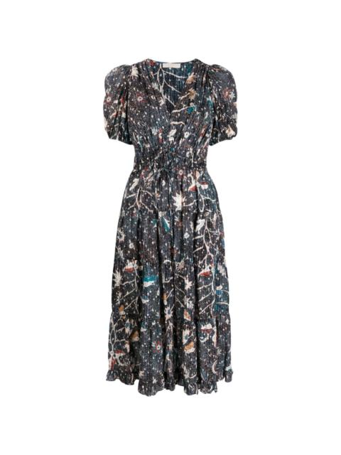 Thelma printed midi dress