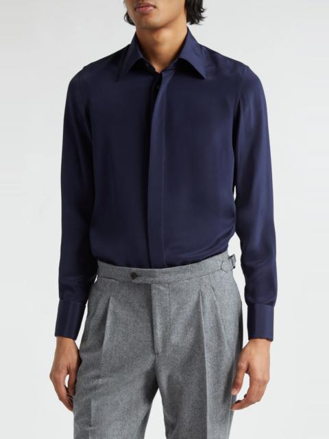 THOM SWEENEY Lecce Silk Dress Shirt